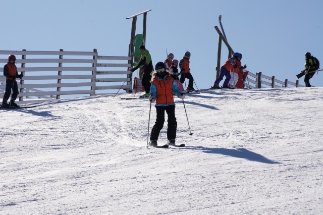 aprendiendo a esquiar